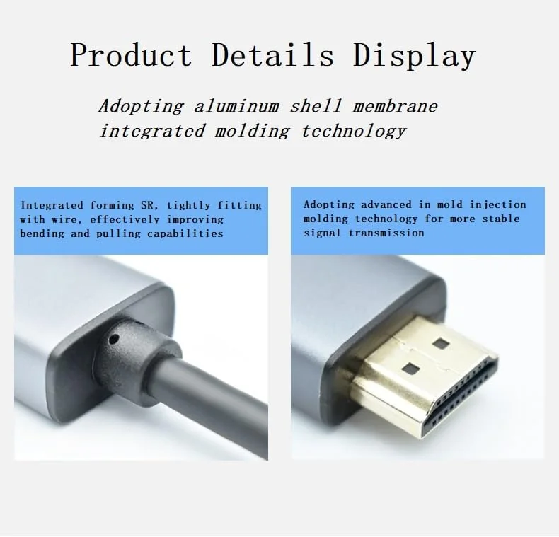 تبدیل HDMI به DisplayPort با کیفیت 4K@60Hz، کابل تبدیل HDMI نر به DP ماده سازگار با کارت گرافیک کامپیوتر، لپ تاپ، مینی NS، PS5/4، Xbox One/360