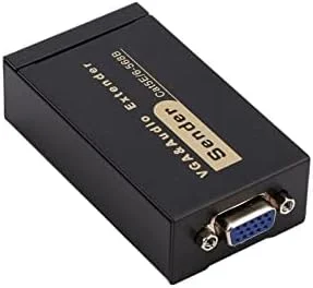 افزایش دهنده VGA مدل DKURVE® 1080P با صدا از طریق کابل Cat5/6 تا 100 متر، تبدیل کننده VGA به RJ45 اترنت برای لپ تاپ و پروژکتور افزایش دهنده VGA مدل DKURVE® 1080P با صدا از طریق کابل Cat5/6 تا 100 متر، تبدیل کننده VGA به RJ45 اترنت برای لپ تاپ و پروژکتور