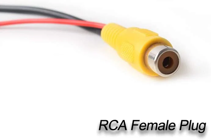 کابل مادگی AUX 2.5mm به RCA با سیم تریگر، کابل آداپتور AUX AV-IN خودرو به RCA برای تبلت GPS، دوربین داشبورد، دوربین DVR خودرو، دوربین دنده عقب