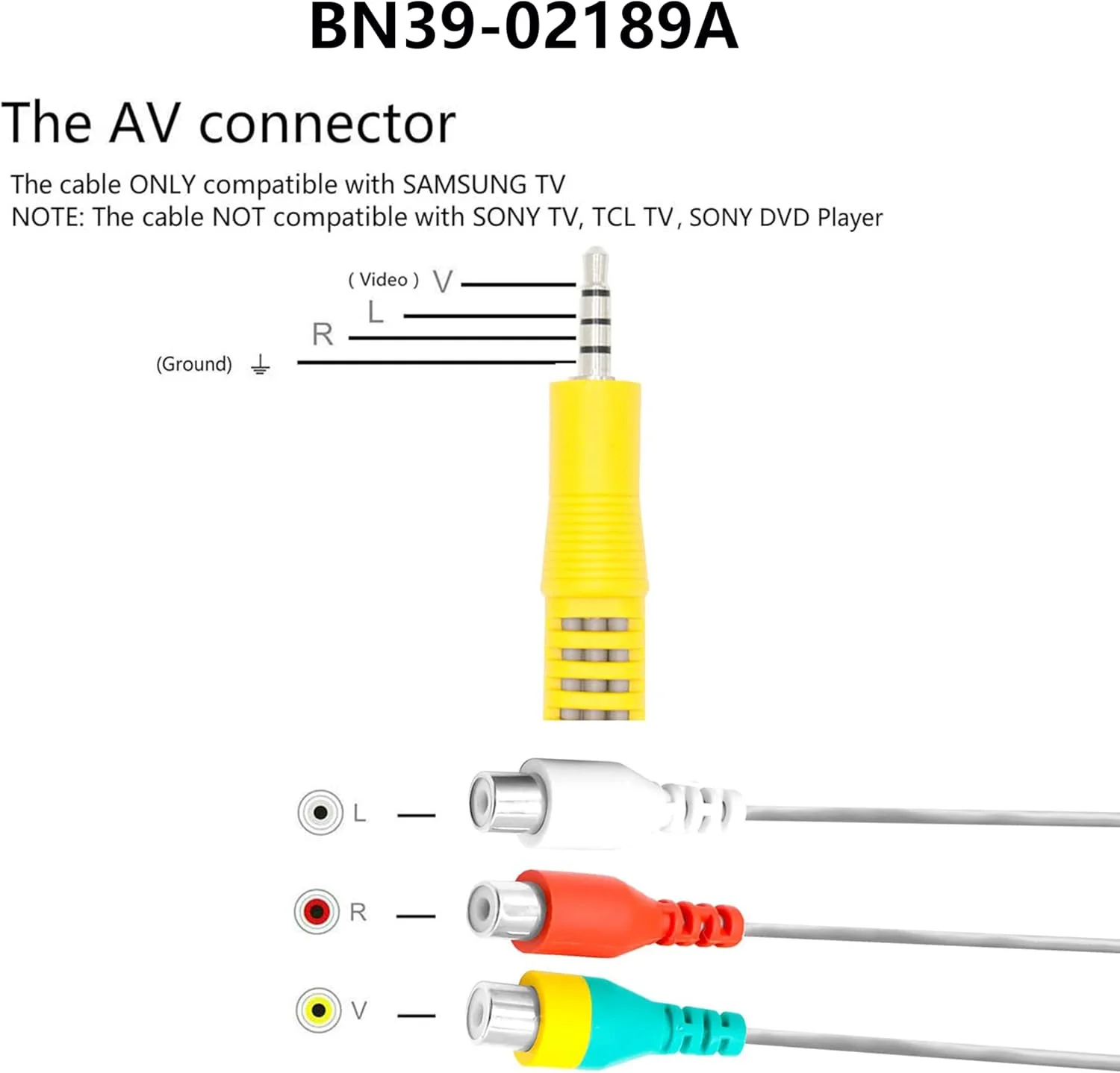 کابل صوتی و تصویری BN39-02189A BN39-02190A برای تلویزیون ال ای دی سامسونگ، سازگار با مدل های کابل صوتی و تصویری BN39-02189A BN39-02190A برای تلویزیون ال ای دی سامسونگ، سازگار با مدل های