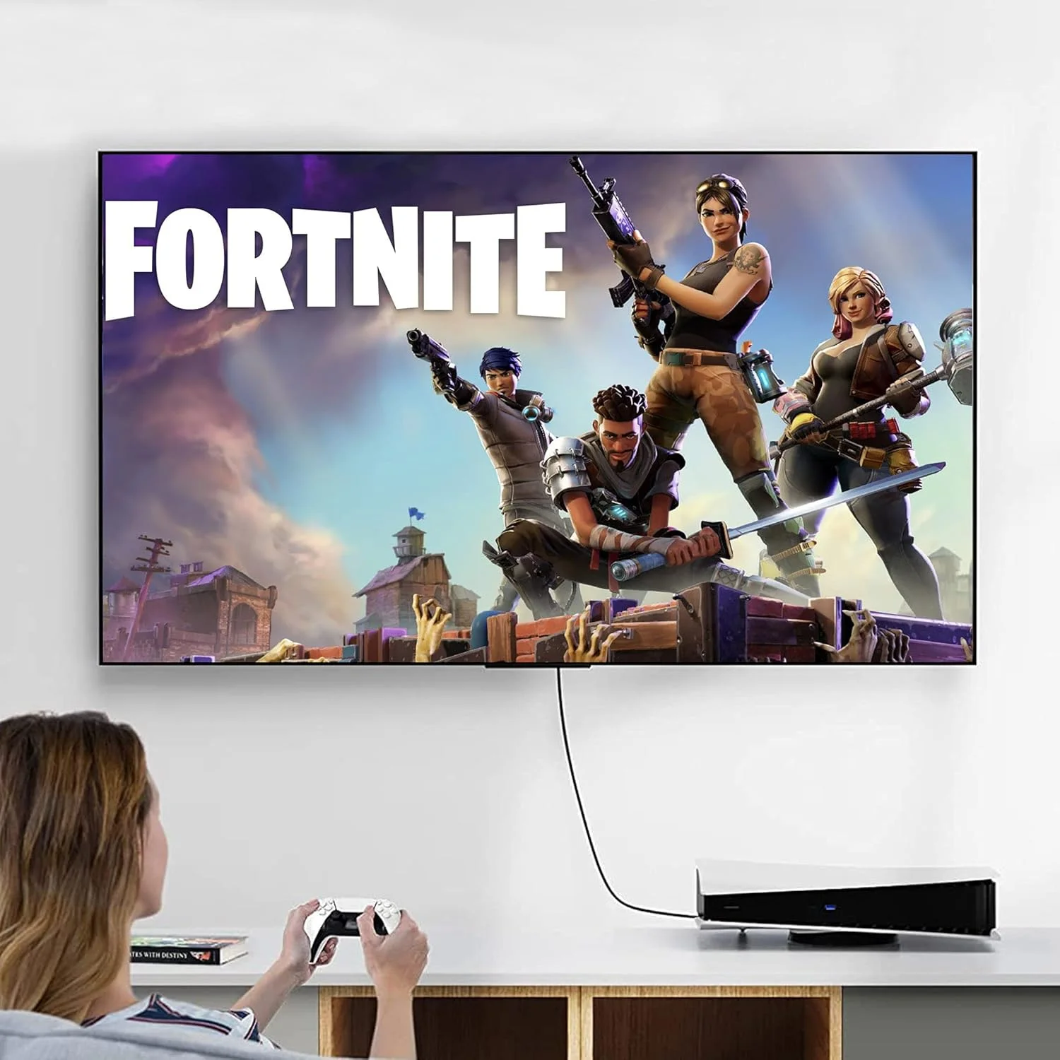 کابل HDMI زاویه دار GINTOOYUN، کابل 90 درجه HDMI نر به نر 1 متری، پشتیبانی از 4K Ultra HD، ویدئو سه بعدی، اترنت، کانال بازگشت صدا (چپ)