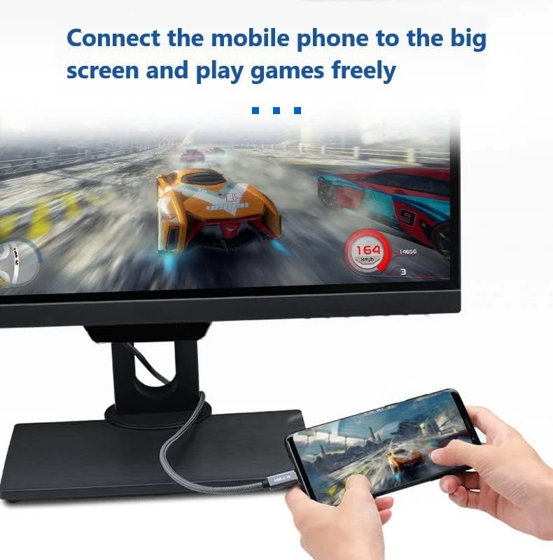 کابل تبدیل Type-c به hdmi با کیفیت بالا 4K، کابل بافته شده صوتی و تصویری 2 متری (2) کابل تبدیل Type-c به hdmi با کیفیت بالا 4K، کابل بافته شده صوتی و تصویری 2 متری (2)