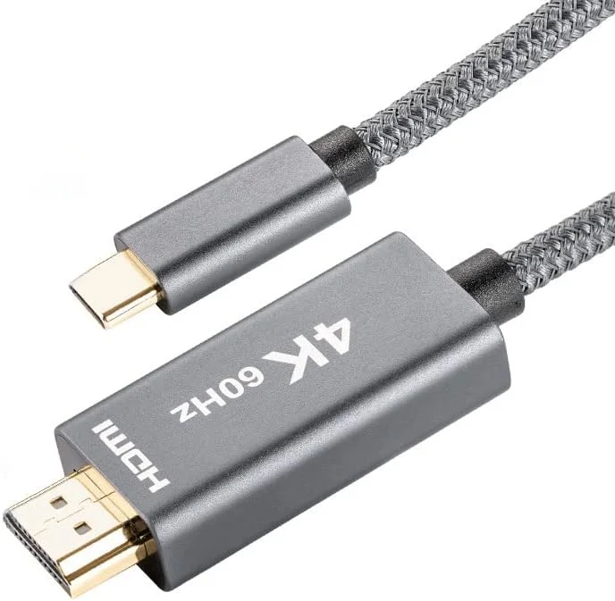 کابل تبدیل Type-c به hdmi با کیفیت بالا 4K، طول 2 متر، کابل بافته شده صدا و تصویر (1) کابل تبدیل Type-c به hdmi با کیفیت بالا 4K، طول 2 متر، کابل بافته شده صدا و تصویر (1)