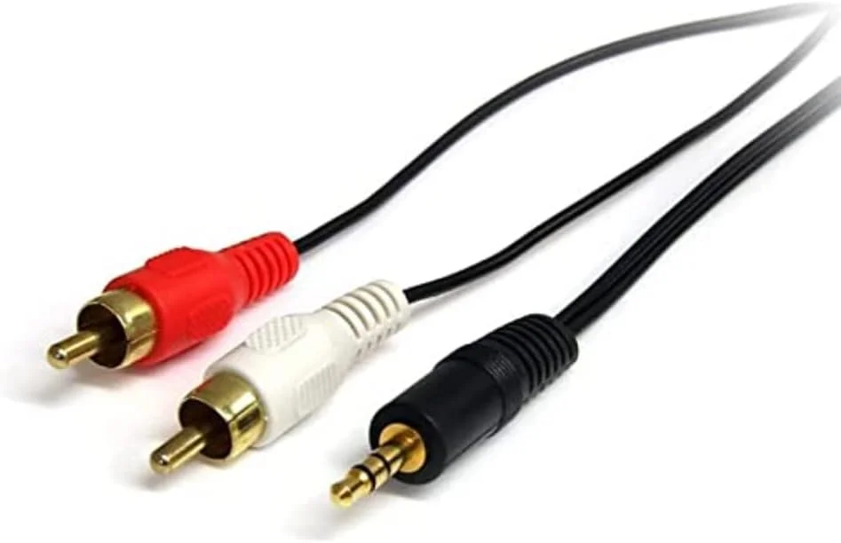 کابل صوتی استریو 90 سانتی‌متری StarTech.com - نر 3.5 میلی‌متری به 2x نر RCA - جک هدفون به RCA - مینی جک به RCA - 3.5 میلی‌متری به RCA (MU3MMRCA)