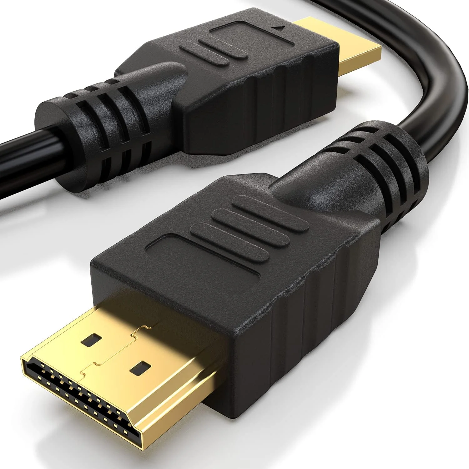 کابل HDMI پنج متری سرعت بالا با اترنت ARC 3D | طراحی شده در انگلستان | Full HD 1080P سازگار با PS4 Xbox One Sky HD TV لپ تاپ PC مانیتور دوربین مداربسته | مشکی و روکش طلا