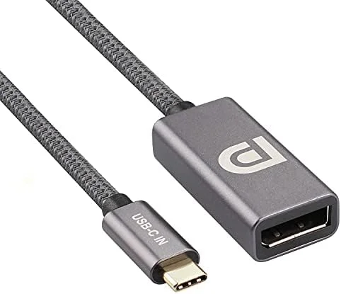 کابل تبدیل Type-C به DP، انتقال صدا و تصویر HD از کامپیوتر و موبایل به همراه مبدل صفحه نمایش، کابل بافته شده صوتی 0.2 متری (2)