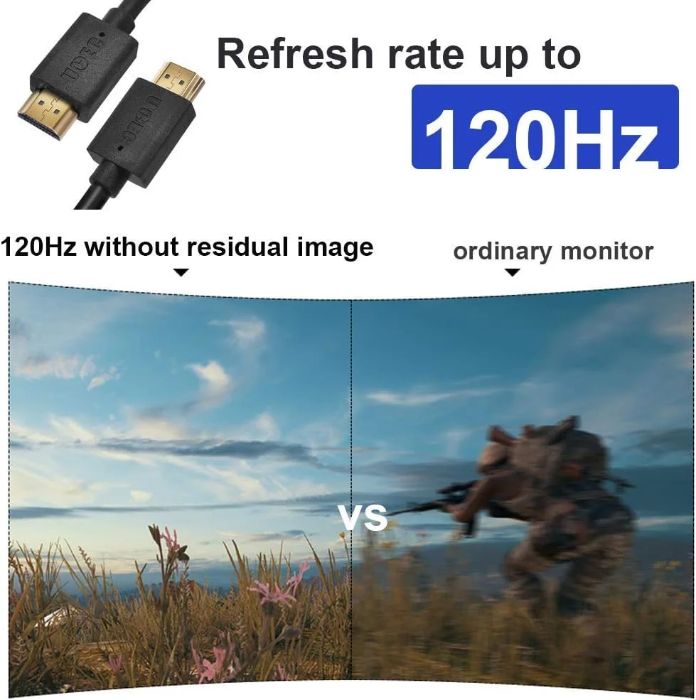 کابل HDMI 8K UCEC، HDMI 2.1 سرعت فوق العاده بالا 120 هرتز HDR 48 گیگابیت بر ثانیه با کانال بازگشت صوتی پیشرفته (eARC) و Dolby Atmos (1.8 متر) کابل HDMI 8K UCEC، HDMI 2.1 سرعت فوق العاده بالا 120 هرتز HDR 48 گیگابیت بر ثانیه با کانال بازگشت صوتی پیشرفته (eARC) و Dolby Atmos (1.8 متر)