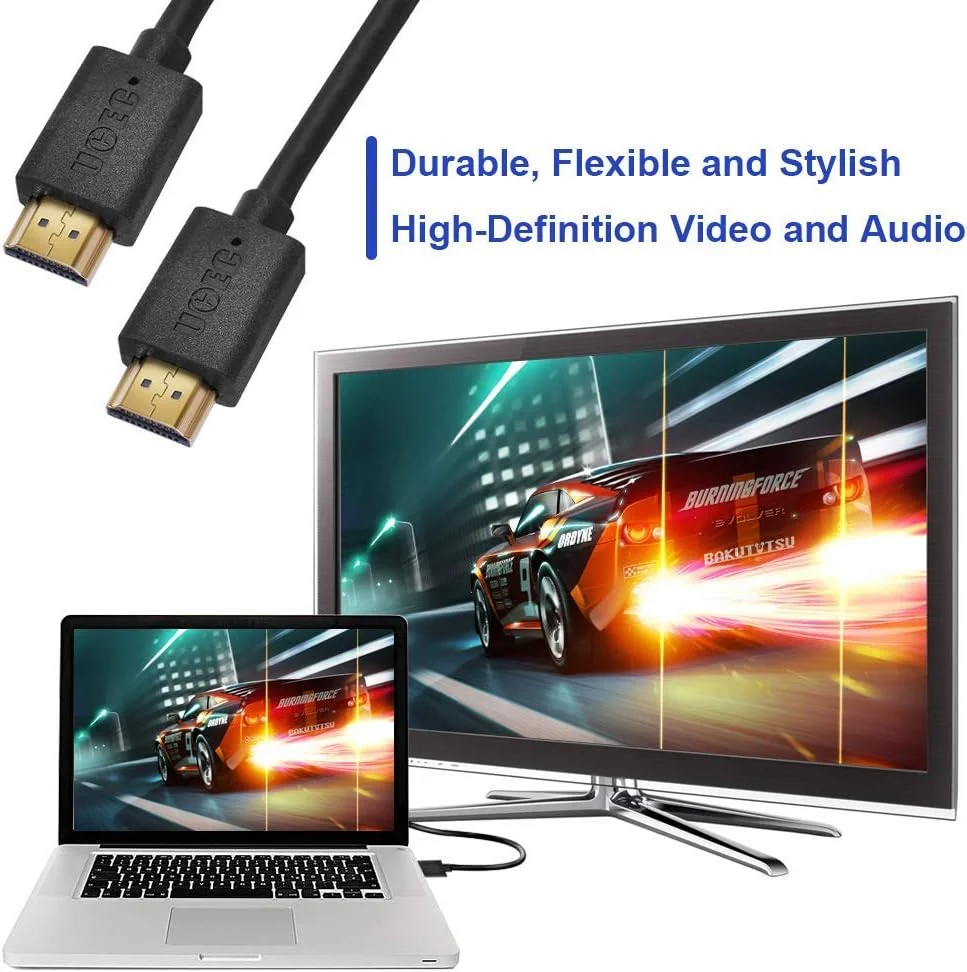 کابل HDMI 8K UCEC، HDMI 2.1 سرعت فوق العاده بالا 120 هرتز HDR 48 گیگابیت بر ثانیه با کانال بازگشت صوتی پیشرفته (eARC) و Dolby Atmos (1.8 متر) کابل HDMI 8K UCEC، HDMI 2.1 سرعت فوق العاده بالا 120 هرتز HDR 48 گیگابیت بر ثانیه با کانال بازگشت صوتی پیشرفته (eARC) و Dolby Atmos (1.8 متر)