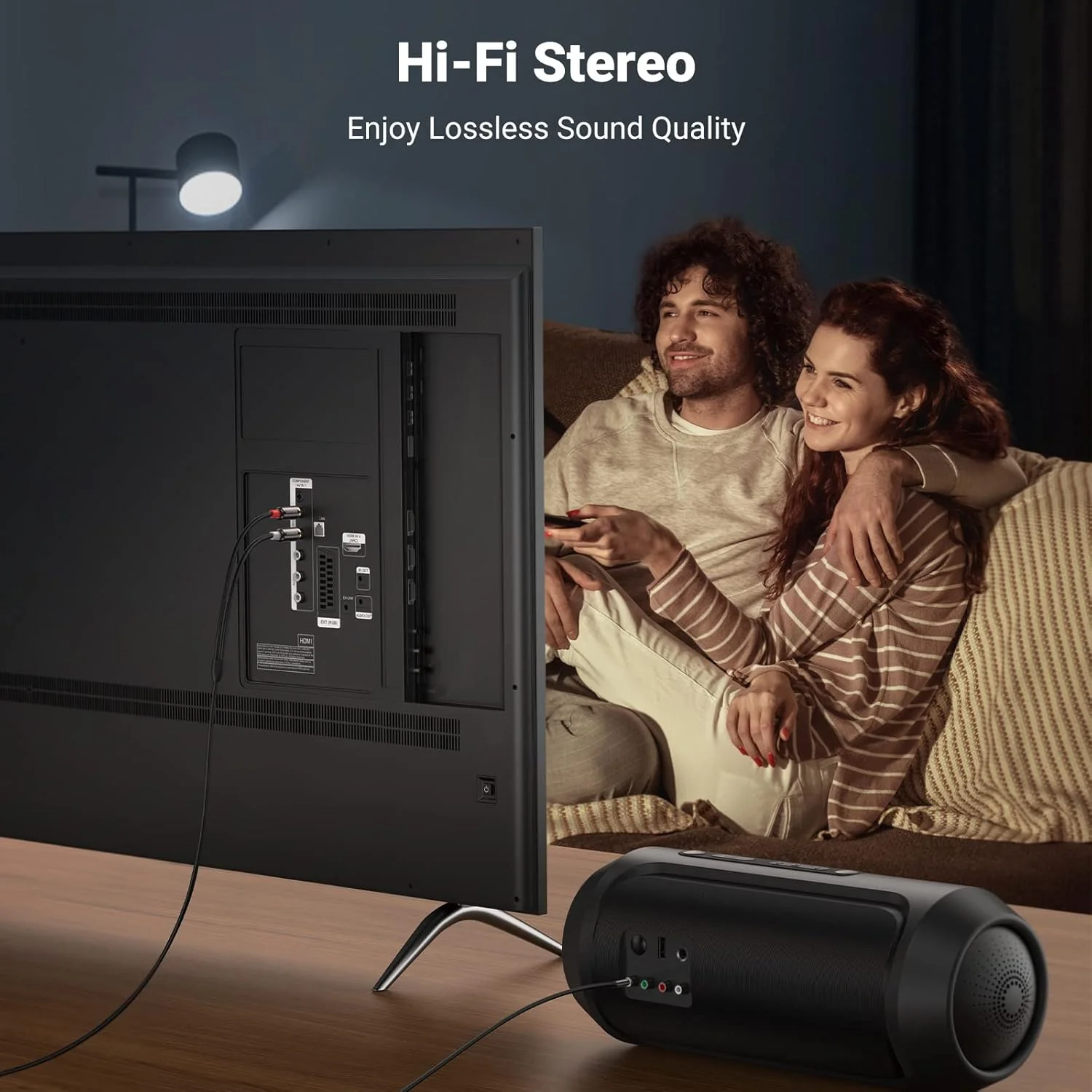 کابل تبدیل استریو UGREEN از 3.5 میلی‌متری به 2RCA، کابل تقسیم کننده AUX RCA Y برای تلفن هوشمند، بلندگوها، تبلت، تلویزیون HD و پخش کننده MP3 (3 متر)