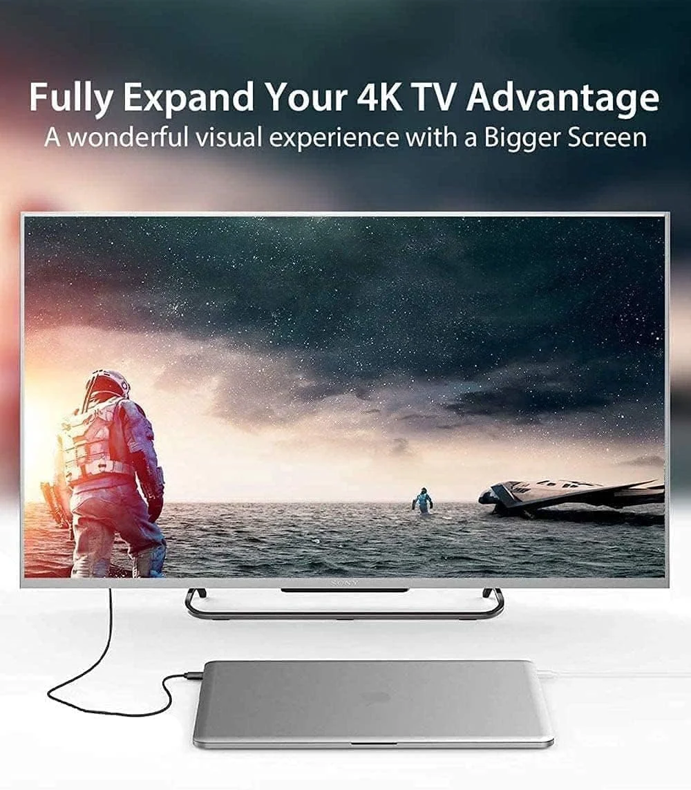 کابل USB به HDMI با طول 2 متر، 4K@60HZ، کابل نر USB 3.0 به HDMI نر برای HDTV/ PlayStation3/ DVD Player/مانیتورها/پروژکتور