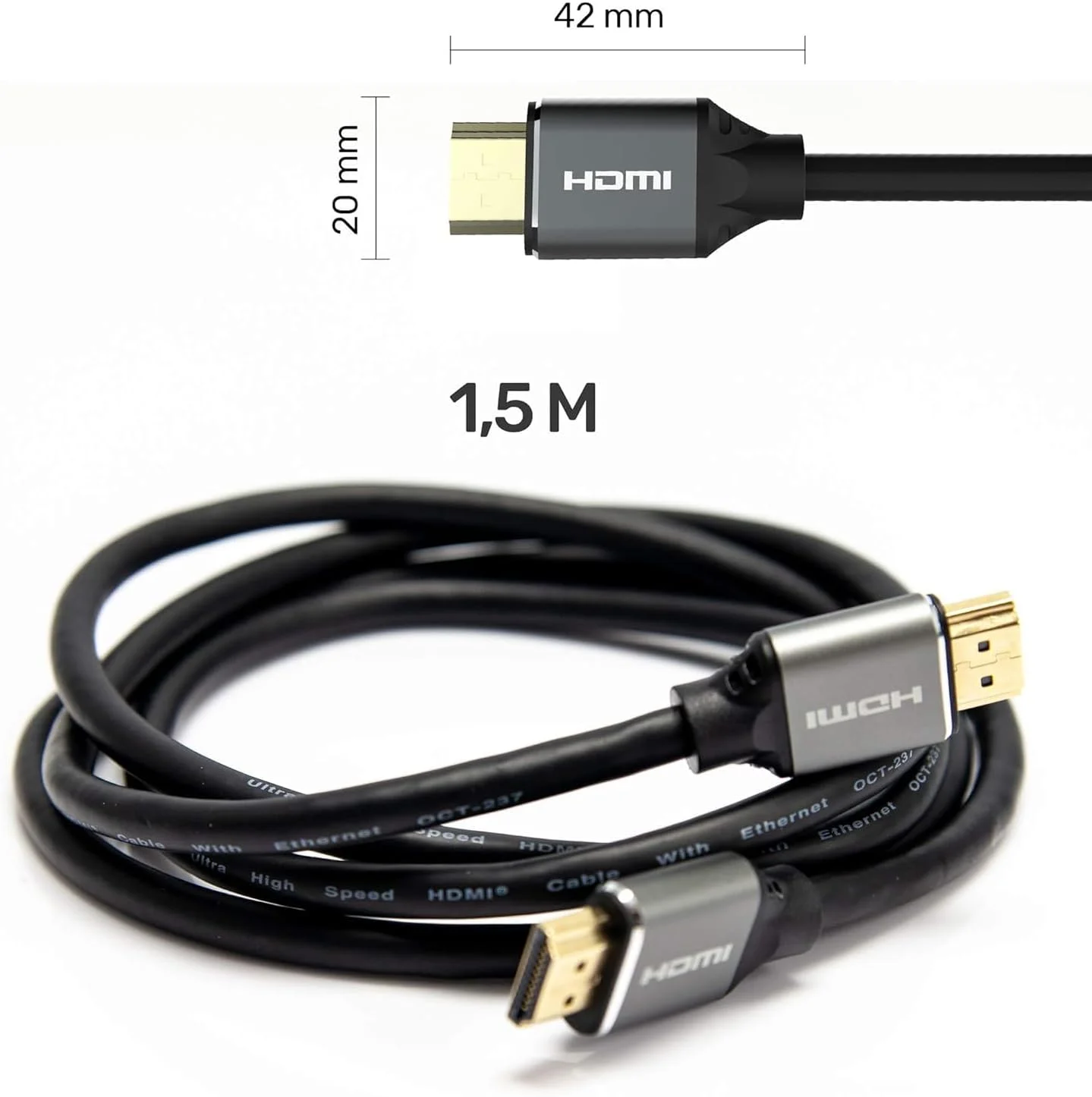 کابل HDMI یونیتک مدل C137W طول 1.5 متر HDMI Type A (استاندارد) مشکی کابل HDMI یونیتک مدل C137W طول 1.5 متر HDMI Type A (استاندارد) مشکی