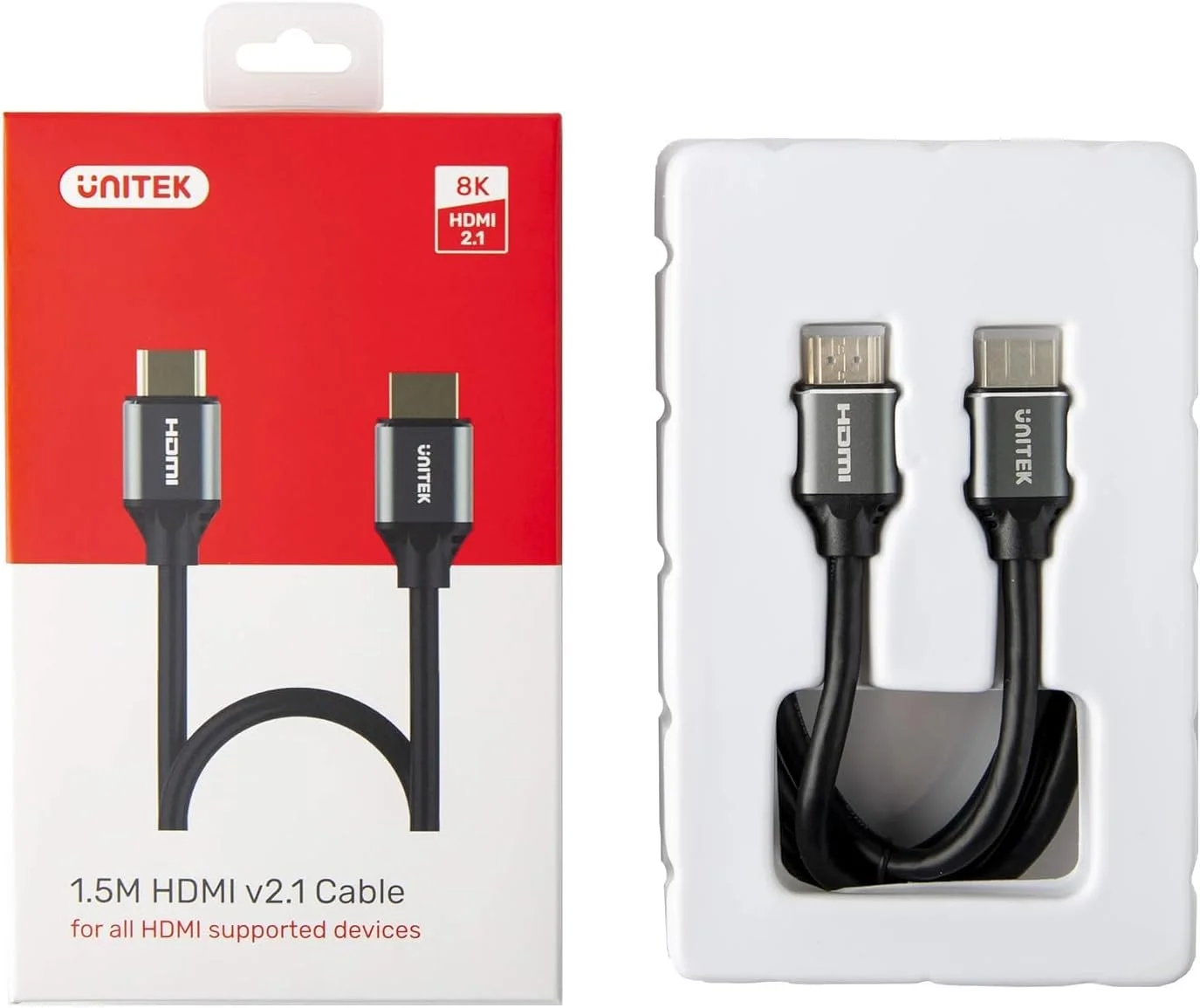 کابل HDMI یونیتک مدل C137W طول 1.5 متر HDMI Type A (استاندارد) مشکی کابل HDMI یونیتک مدل C137W طول 1.5 متر HDMI Type A (استاندارد) مشکی