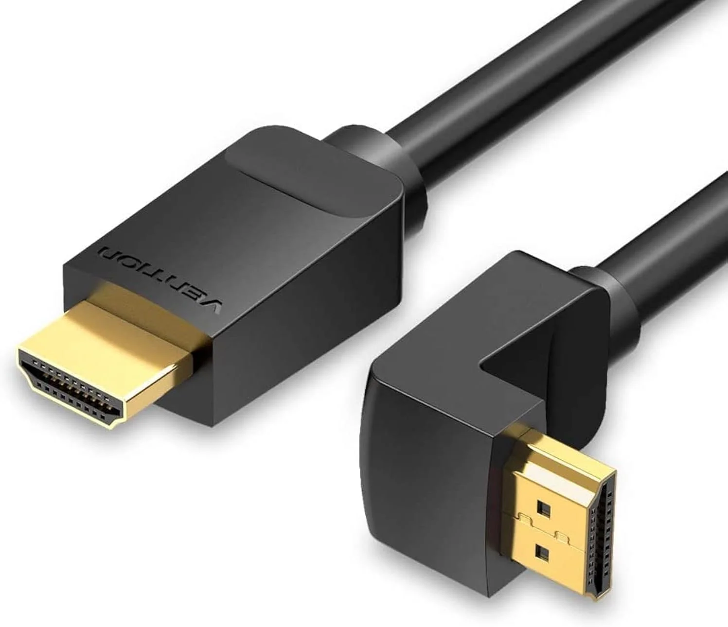 کابل زاویه دار 90 درجه Vention AAR 2.0، کابل دیجیتال HD 4K&3D جایگزین برای تلویزیون PS3/4 اسپلیتر ویدیو صدا (5 متر) کابل زاویه دار 90 درجه Vention AAR 2.0، کابل دیجیتال HD 4K&3D جایگزین برای تلویزیون PS3/4 اسپلیتر ویدیو صدا (5 متر)