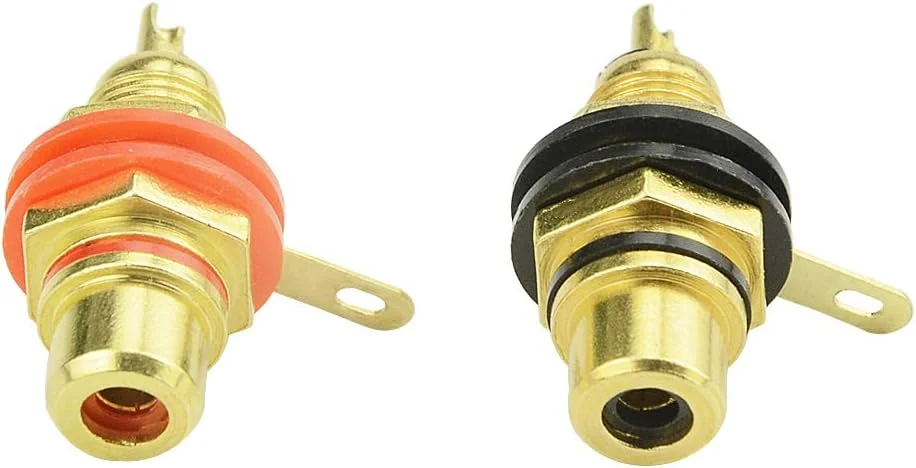 WMYCONGCONG بسته 14 عددی کانکتور مادگی RCA برای نصب روی پنل شاسی، مناسب برای ترمینال صوتی آمپلی فایر