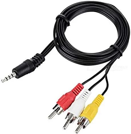 کابل AUX استریو 3.5 میلی متری به 3RCA صوتی و تصویری 5 متری XFORM کابل AUX استریو 3.5 میلی متری به 3RCA صوتی و تصویری 5 متری XFORM