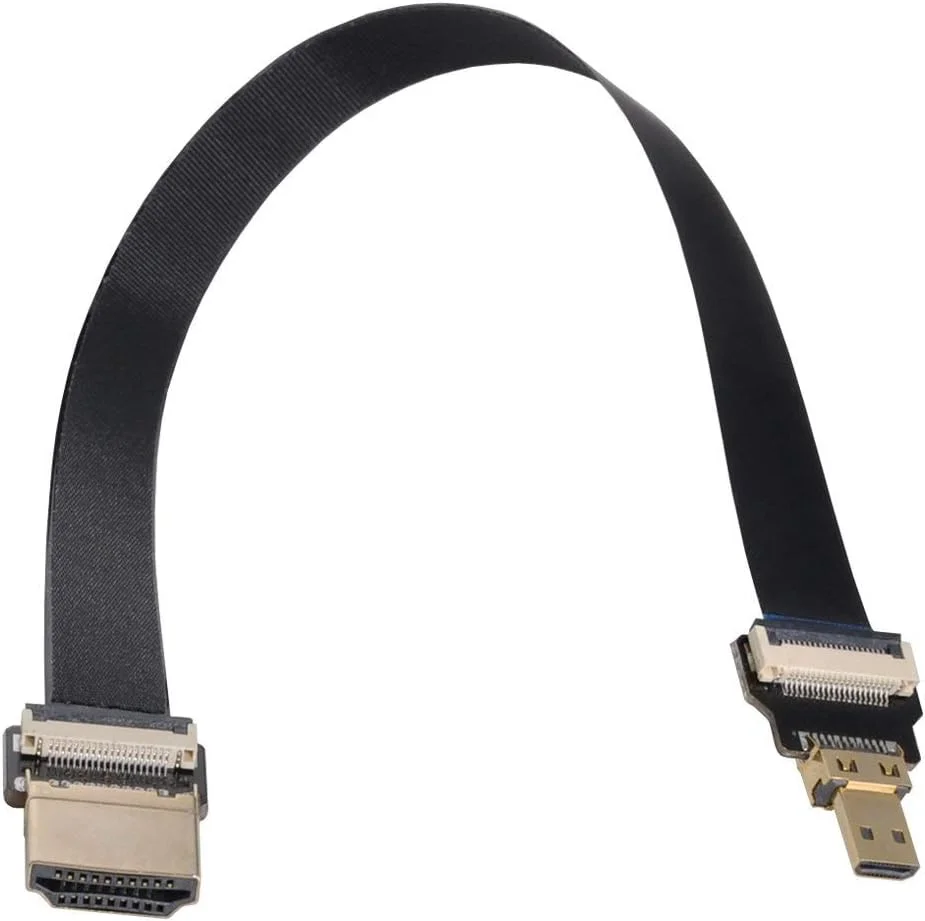 کابل تخت توسعه دهنده HDMI نر به Micro HDMI نر Xiwai CYFPV با کیفیت 1080P برای تصویربرداری هوایی FPV HDTV Multicopter (0.8 متر) کابل تخت توسعه دهنده HDMI نر به Micro HDMI نر Xiwai CYFPV با کیفیت 1080P برای تصویربرداری هوایی FPV HDTV Multicopter (0.8 متر)