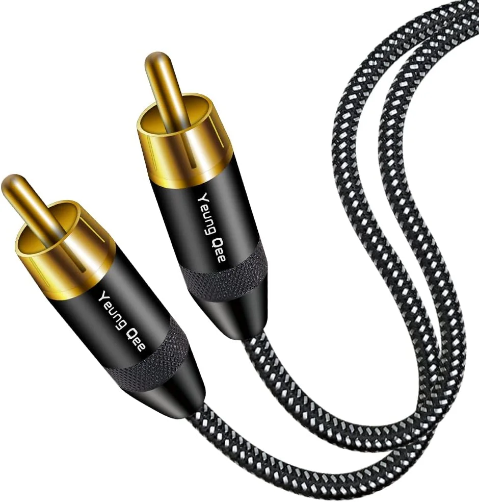 کابل کواکسیال صوتی دیجیتال RCA یانگ کی، 3 متر، کابل صوتی استریو دیجیتال SPDIF RCA نر به نر بافته شده برای سینمای خانگی، تلویزیون های HD، ساب ووفر، سیستم های Hi-Fi کابل کواکسیال صوتی دیجیتال RCA یانگ کی، 3 متر، کابل صوتی استریو دیجیتال SPDIF RCA نر به نر بافته شده برای سینمای خانگی، تلویزیون های HD، ساب ووفر، سیستم های Hi-Fi