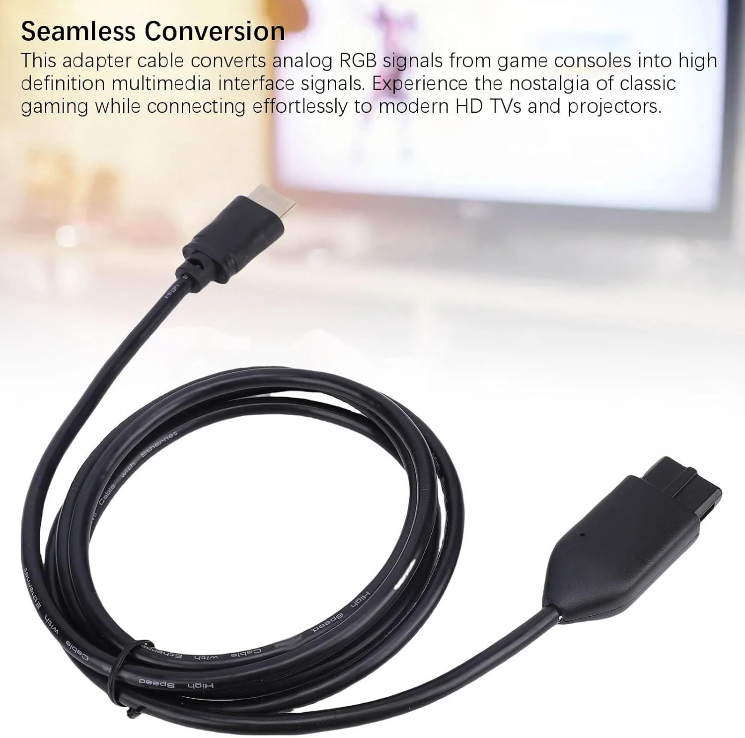 کابل آداپتور HDMI برای N64 SNES NGC SFC GameCube، مبدل با خروجی 1080P، طول 1.5 متر، کیفیت صوتی و تصویری بدون افت
