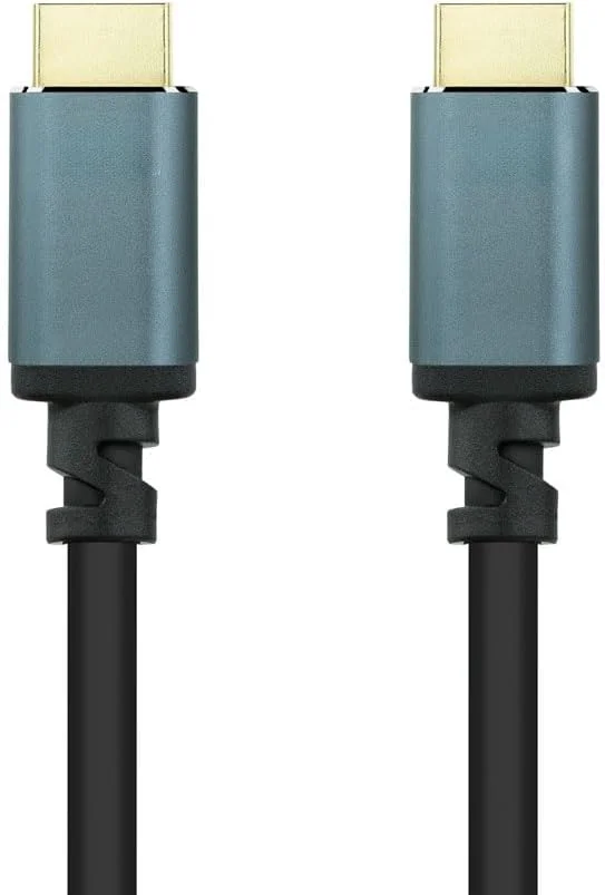 کابل HDMI 2.1 8K A/M-A/M مشکی 2.0 متری سرعت بالا، ایده آل برای تلویزیون ها و دستگاه های صوتی و تصویری