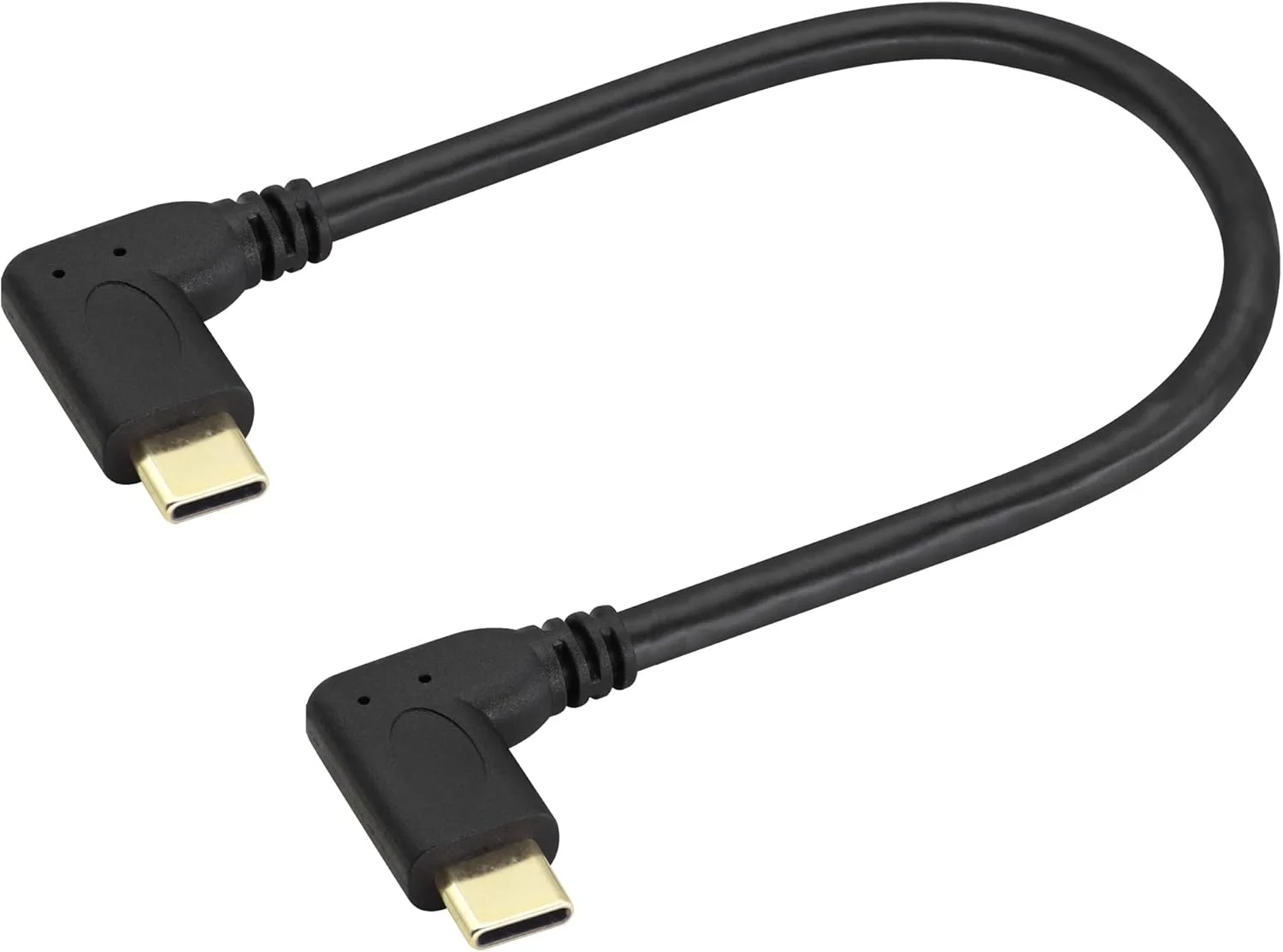 کابل افزایش طول Type c 3.1 با زاویه 90 درجه USB 3.1 Type C نر به نر Gen 2 (10Gbps)، پشتیبانی از انتقال داده، صدا و تصویر (20 سانتی متر، نر به نر)