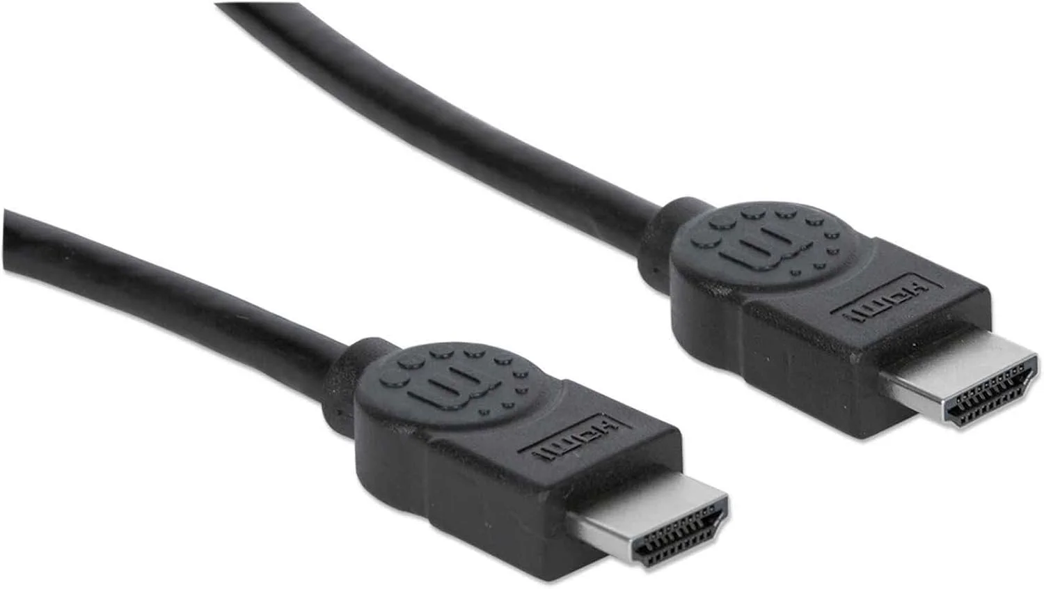 کابل HDMI مَنـهَـتـَن نر به نر با کانال اترنت شیلددار، مشکی 3 متر