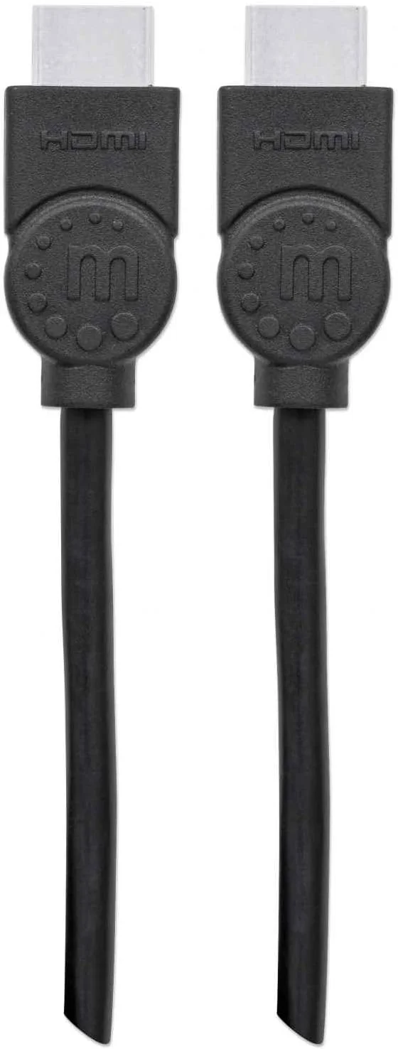 کابل HDMI مَنـهَـتـَن نر به نر با کانال اترنت شیلددار، مشکی 3 متر