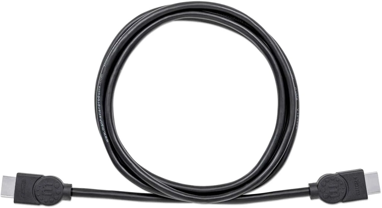 کابل HDMI مَنـهَـتـَن نر به نر با کانال اترنت شیلددار، مشکی 3 متر