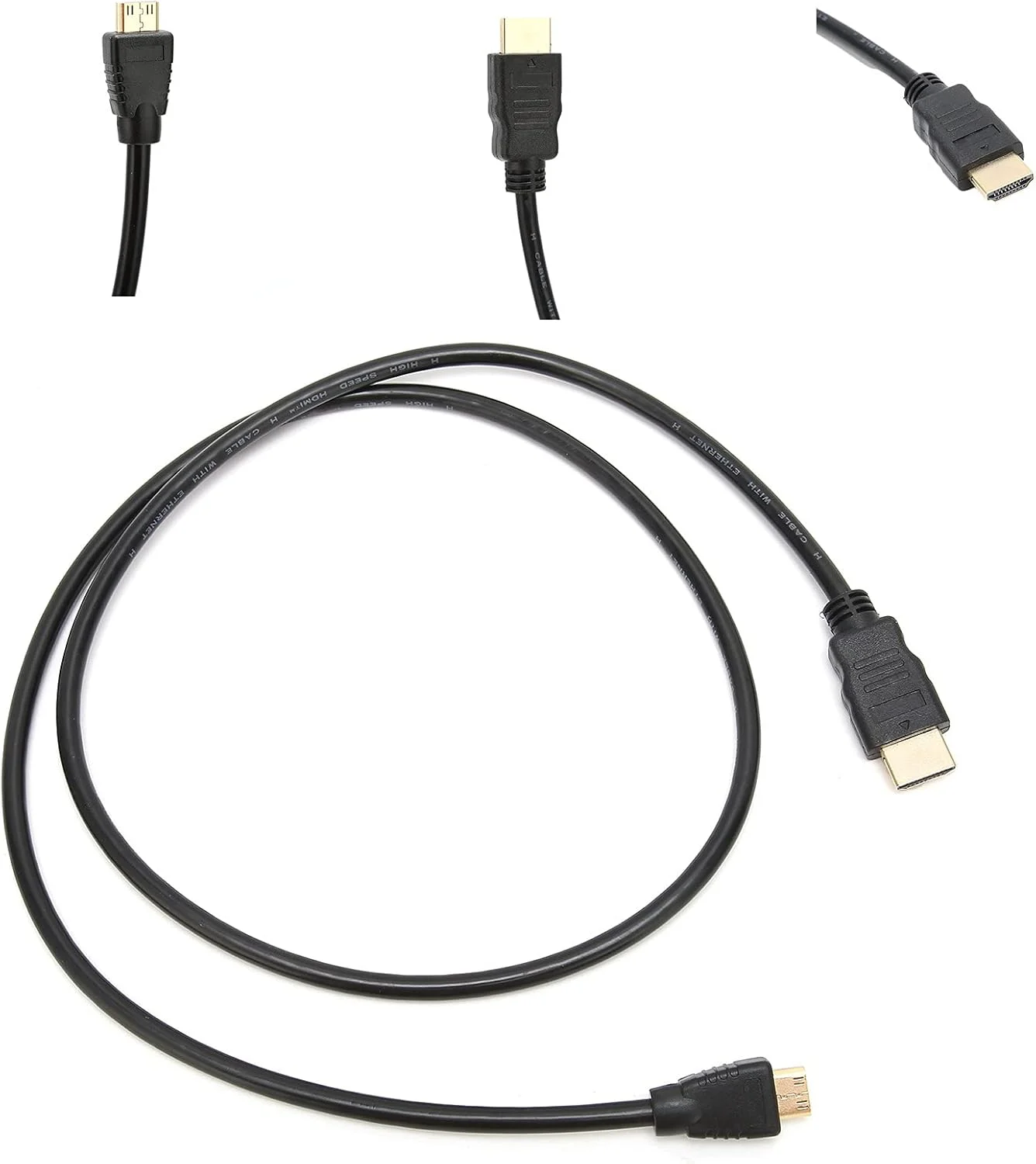 کابل میکرو HDMI (نوع A) به HDMI (نوع C)، کابل افزایش طول 100 سانتی متری نوع A به نوع C، سیم رابط چند رسانه ای HD برای صدا و تصویر با کیفیت بالا کابل میکرو HDMI (نوع A) به HDMI (نوع C)، کابل افزایش طول 100 سانتی متری نوع A به نوع C، سیم رابط چند رسانه ای HD برای صدا و تصویر با کیفیت بالا