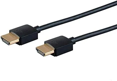 کابل HDMI پرسرعت Monoprice - 124184 - طول 90 سانتی متر - مشکی | ممتاز تایید شده، 4K@60Hz، HDR، 18Gbps، 36AWG، YUV، 4:4:4 - سری فوق العاده باریک