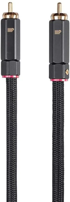 کابل کواکسیال دیجیتال صوتی/تصویری سری Onix مونوپرایس، کابل ساب ووفر RCA با استاندارد CL2، RG-6/U 75 اهم 7.6 متری - مشکی