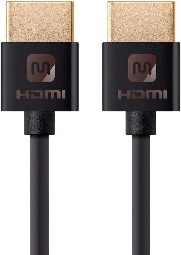 کابل HDMI پرسرعت Monoprice - 182.8 سانتی متر - مشکی، 4K@60Hz، HDR، 18Gbps، 36AWG، YUV 4: - سری Ultra Slim