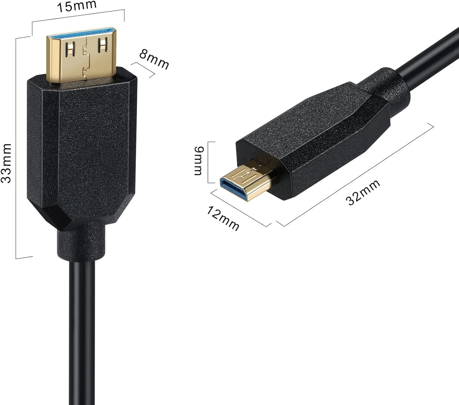 کابل میکرو HDMI به مینی HDMI 2.1 موتُنگ، روکش طلایی فنری 48 گیگابیت بر ثانیه، کابل نری مینی HDMI نوع C به میکرو HDMI نوع D، پشتیبانی از HDR دینامیک برای دوربین های فیلمبرداری (C به D، 1.2 متر)