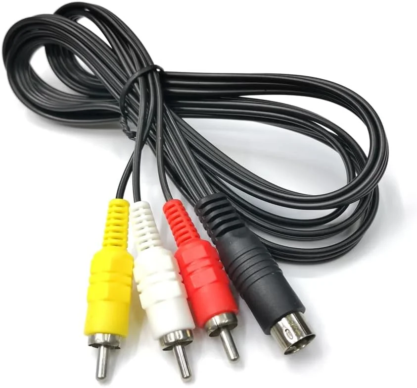 کابل صوتی و تصویری کامپوزیت DIN 9 پین به RCA، پلاگین نر 9 پین به 3 RCA نر، سیم اتصال AV استریو برای دوربین های فیلمبرداری دیجیتال، گیرنده های ماهواره ای، دستگاه های پخش DVD، کامپیوتر، تلویزیون کابل صوتی و تصویری کامپوزیت DIN 9 پین به RCA، پلاگین نر 9 پین به 3 RCA نر، سیم اتصال AV استریو برای دوربین های فیلمبرداری دیجیتال، گیرنده های ماهواره ای، دستگاه های پخش DVD، کامپیوتر، تلویزیون