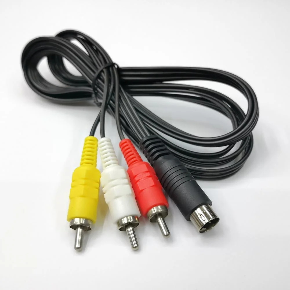 کابل صوتی و تصویری کامپوزیت DIN 9 پین به RCA، پلاگین نر 9 پین به 3 RCA نر، سیم اتصال AV استریو برای دوربین های فیلمبرداری دیجیتال، گیرنده های ماهواره ای، دستگاه های پخش DVD، کامپیوتر، تلویزیون کابل صوتی و تصویری کامپوزیت DIN 9 پین به RCA، پلاگین نر 9 پین به 3 RCA نر، سیم اتصال AV استریو برای دوربین های فیلمبرداری دیجیتال، گیرنده های ماهواره ای، دستگاه های پخش DVD، کامپیوتر، تلویزیون