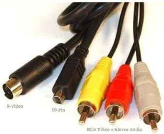 کابل صوتی و تصویری RCA و S-Video مدل VMC-15FS VMC15FS AV A/V جایگزین محصولات MPF برای مدل های دوربین فیلمبرداری سونی Handycam (مدل های سازگار در زیر ذکر شده است)