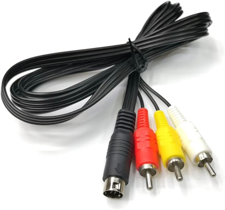 کابل صوتی و تصویری کامپوزیت DIN 9 پین به RCA، پلاگین نر 9 پین به 3 RCA نر، سیم اتصال AV استریو برای دوربین های فیلمبرداری دیجیتال، گیرنده های ماهواره ای، دستگاه های پخش DVD، کامپیوتر، تلویزیون کابل صوتی و تصویری کامپوزیت DIN 9 پین به RCA، پلاگین نر 9 پین به 3 RCA نر، سیم اتصال AV استریو برای دوربین های فیلمبرداری دیجیتال، گیرنده های ماهواره ای، دستگاه های پخش DVD، کامپیوتر، تلویزیون