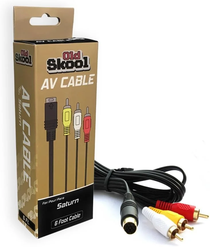 کابل AV روکش طلای سگا سترن Old Skool، کابل صوتی و تصویری، اتصال تلویزیون کابل AV روکش طلای سگا سترن Old Skool، کابل صوتی و تصویری، اتصال تلویزیون