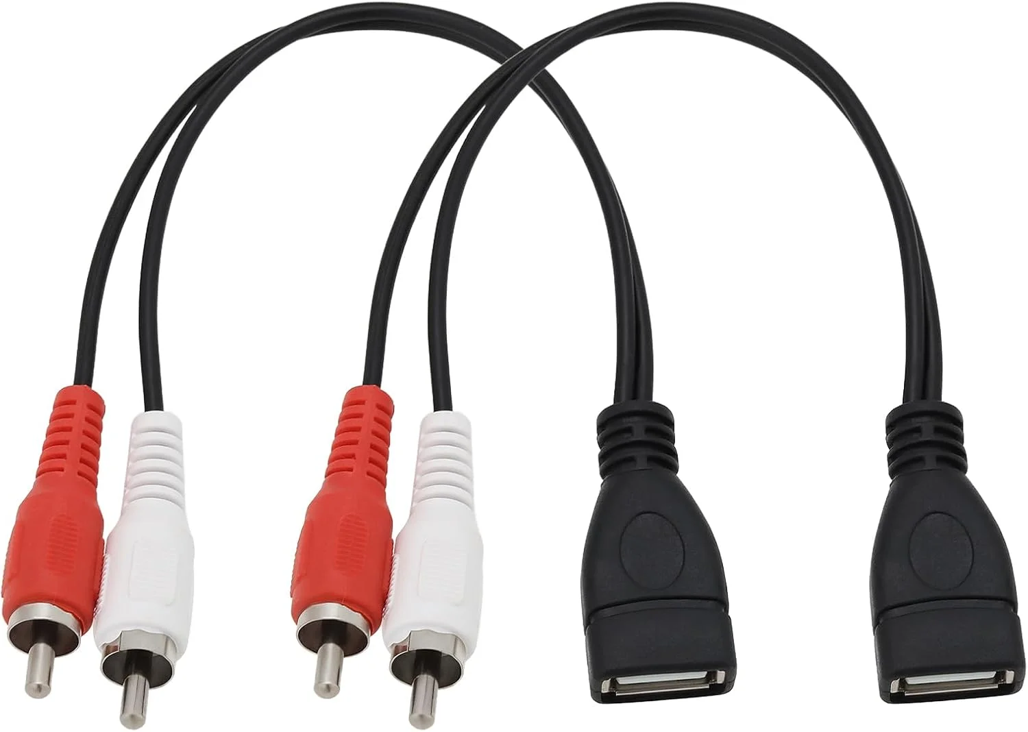 کابل تبدیل USB ماده به دو فیش RCA نر، آداپتور صوتی و تصویری AV کامپوزیت برای تلویزیون، کامپیوتر، DVD، طول 20 سانتی متر (2 عدد) کابل تبدیل USB ماده به دو فیش RCA نر، آداپتور صوتی و تصویری AV کامپوزیت برای تلویزیون، کامپیوتر، DVD، طول 20 سانتی متر (2 عدد)