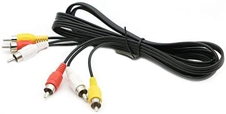 کابل سه فیش RCA صوتی و تصویری کامپوزیت نر به نر برای DVD (1.8 متر)