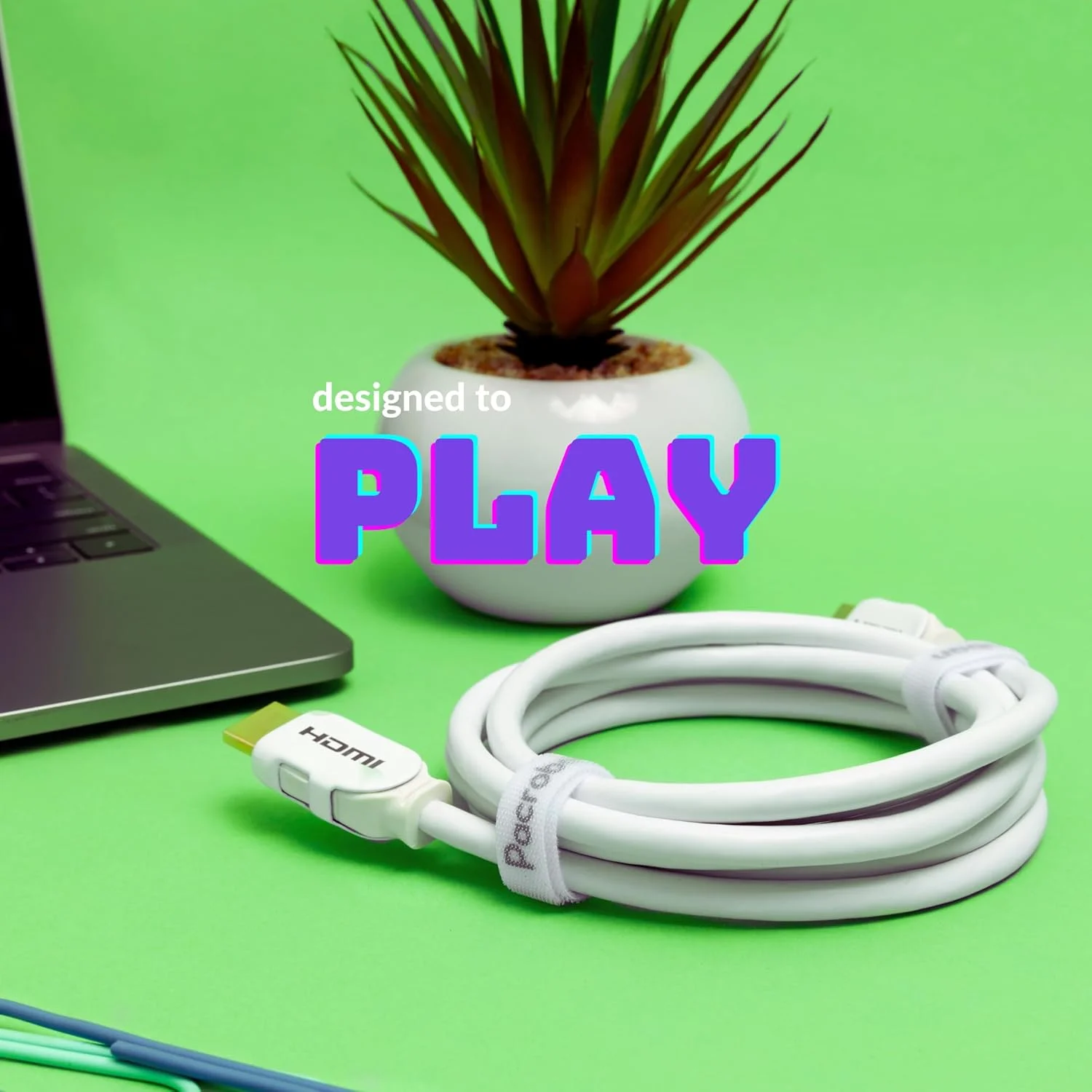 کابل HDMI 2.1 پاکروبان 8K (3 متر) سفید، eARC، 8K 60Hz، 4K 120Hz، QFT، QMS، VRR، پهنای باند 48 گیگابیت بر ثانیه، HDR پویا، HDCP 2.2 & 2.3، DTS:X، Dolby Atmos، HDR پویا، CL3 ایمن برای نصب داخل دیوار