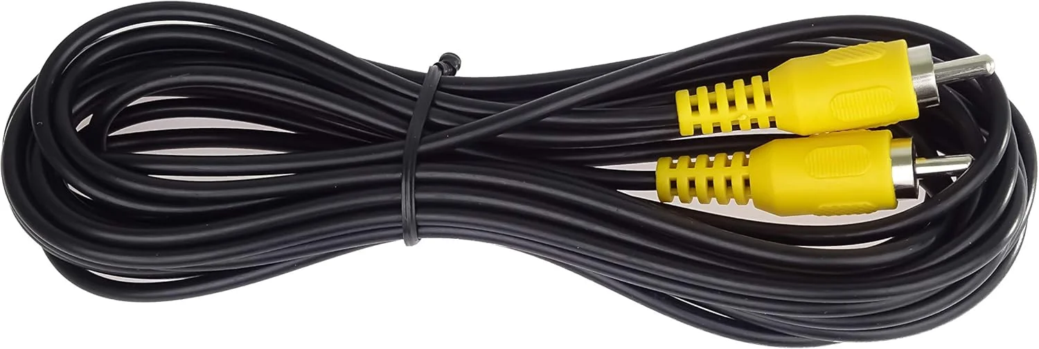 کابل آر سی ای با کیفیت عالی 5 متری، 1x RCA نر به 1x RCA نر، کابل اتصال صوتی و تصویری، مشکی 5 متر