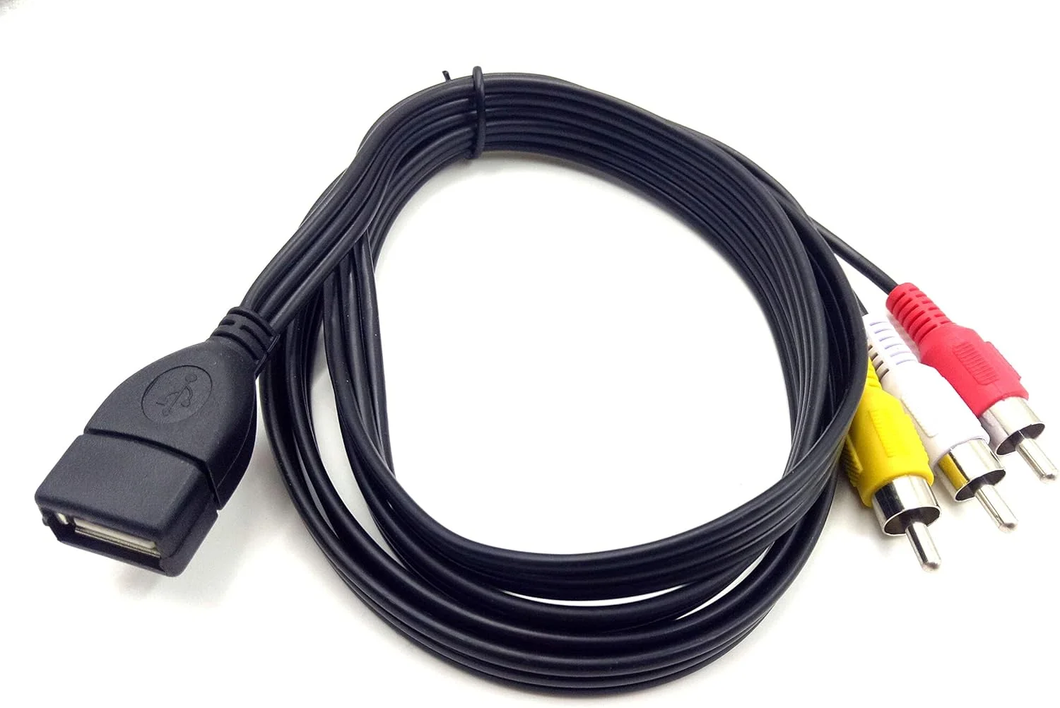 کابل USB به 3RCA هالوکیانگ، 1.5 متری، USB 2.0 مادگی به 3 RCA نری، تبدیل کننده صوتی و تصویری AV کابل USB به 3RCA هالوکیانگ، 1.5 متری، USB 2.0 مادگی به 3 RCA نری، تبدیل کننده صوتی و تصویری AV