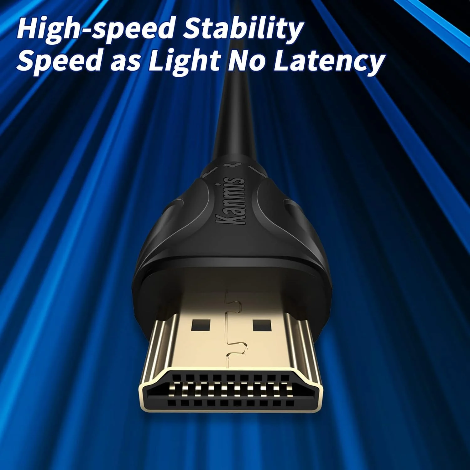 کابل HDMI 4K طول 7.5 متر، کابل های HDMI پرسرعت (HDMI2.0، 18 گیگابیت بر ثانیه، 1080P) - کابل HDMI اترنت با بازگشت صوتی و تصویری 4K، کانکتورهای با روکش طلای سرعت فوق العاده بالا، سازگار با Playstation Arc PS3 PS4 PC HDTV