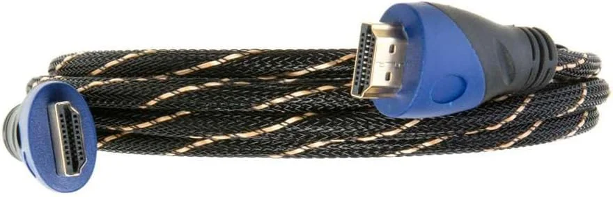 کابل HDMI 3 متری پرسرعت 4K HDR 18 گیگابیت بر ثانیه با کانال بازگشت صوتی اترنت روکش طلا 2.0 60 هرتز UHD ARC سازگار جهانی با پروژکتور HDTV، کنسول بازی، لپ تاپ سینمای خانگی (3 متر، چند رنگ)