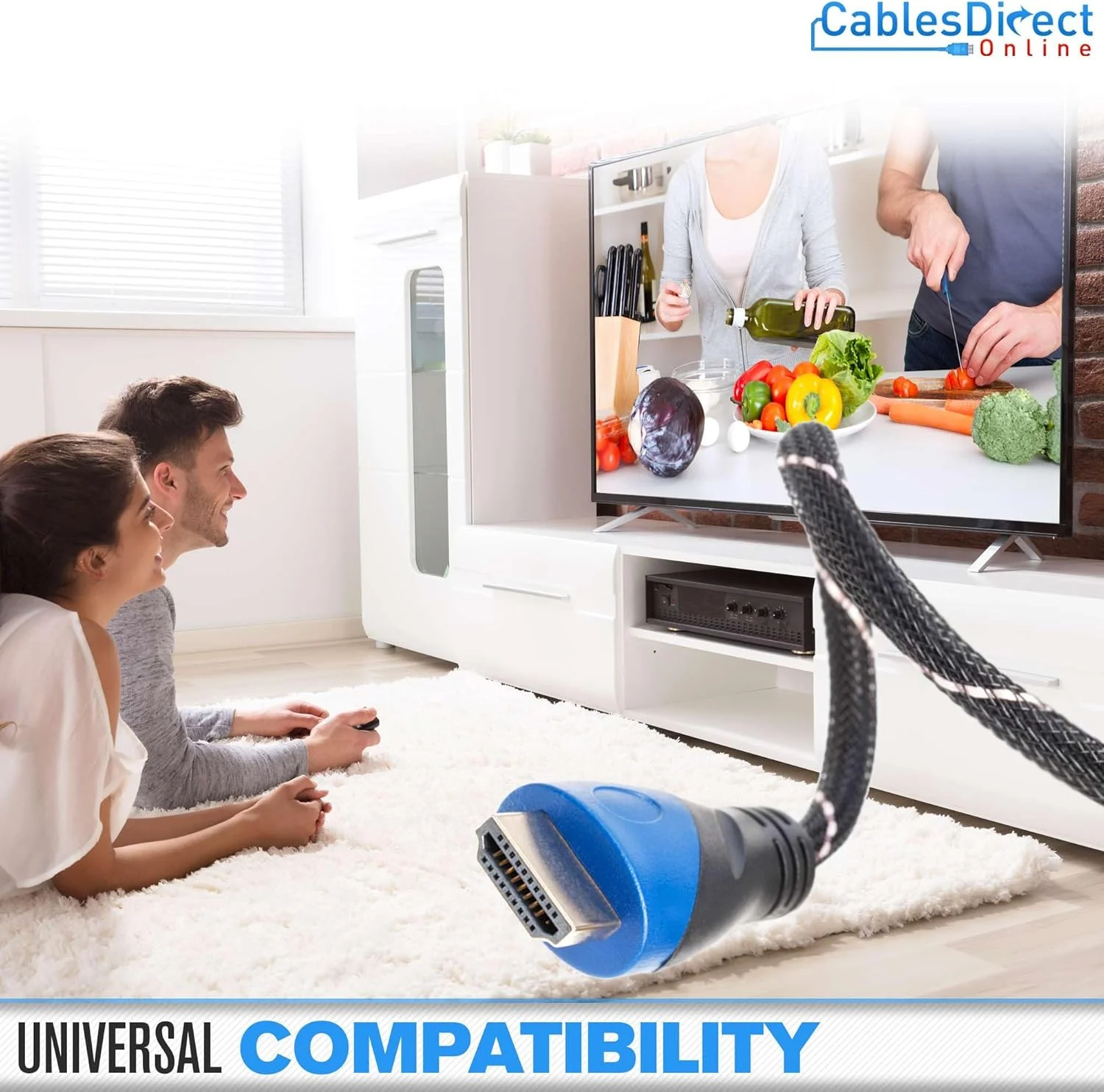 کابل HDMI 3 متری پرسرعت 4K HDR 18 گیگابیت بر ثانیه با کانال بازگشت صوتی اترنت روکش طلا 2.0 60 هرتز UHD ARC سازگار جهانی با پروژکتور HDTV، کنسول بازی، لپ تاپ سینمای خانگی (3 متر، چند رنگ)