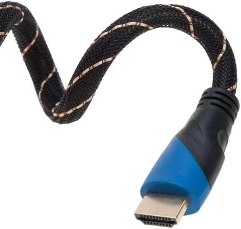 کابل HDMI 3 متری پرسرعت 4K HDR 18 گیگابیت بر ثانیه با کانال بازگشت صوتی اترنت روکش طلا 2.0 60 هرتز UHD ARC سازگار جهانی با پروژکتور HDTV، کنسول بازی، لپ تاپ سینمای خانگی (3 متر، چند رنگ)