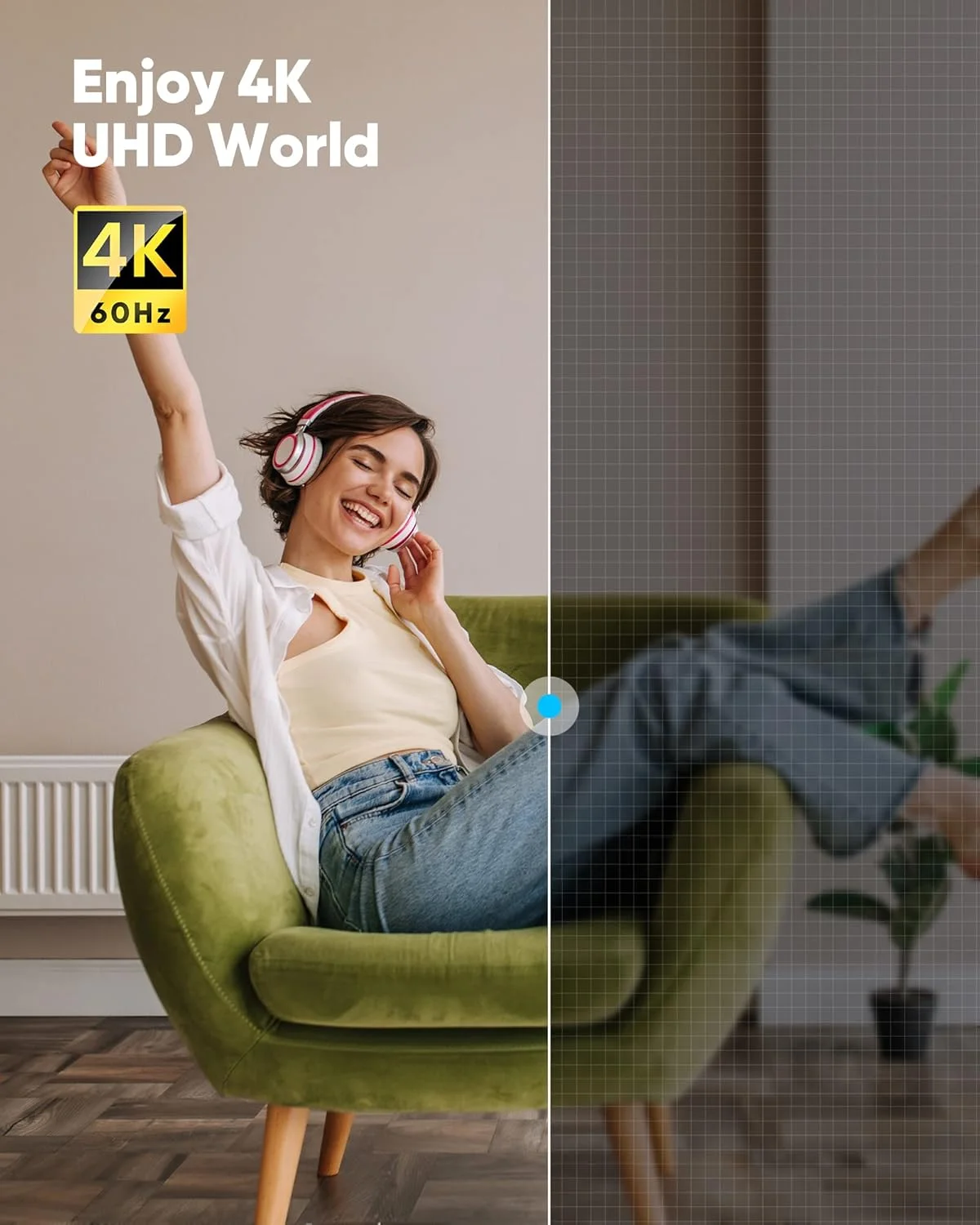 کابل میکرو HDMI به HDMI با کیفیت 4K های وینگ، طول 4.5 متر، HDR با نرخ 60 هرتز، سازگار با دوربین DSLR، رزبری پای، GoPro Hero برای اتصال به تلویزیون، لپ تاپ، کامپیوتر، مانیتور، برای ویدیو، صدا، تصویر و استریم