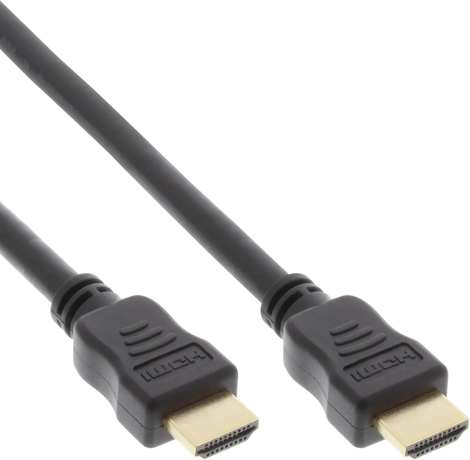 کابل این‌لاین® HDMI پرسرعت با اترنت، ممتاز، 4K2K، نری به نری / 2.5 متر / مشکی / طلایی
