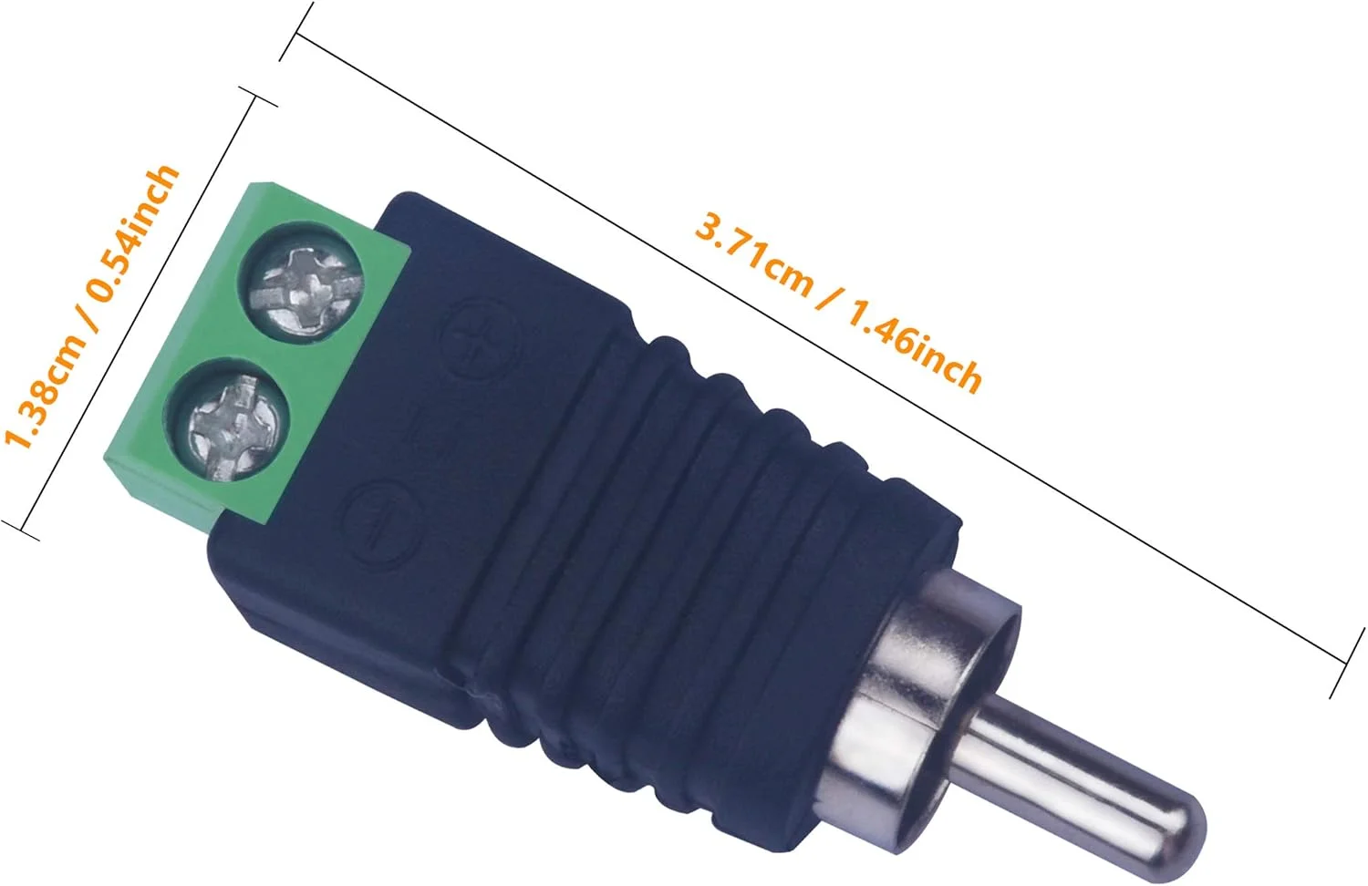 اتصال دهنده ترمینال پیچی RCA به AV Xwell، آداپتور صوتی کابل RCA، کانکتورهای سیم بلندگوی صوتی/تصویری مبدل بدون لحیم پلاگین نر RCA فونو