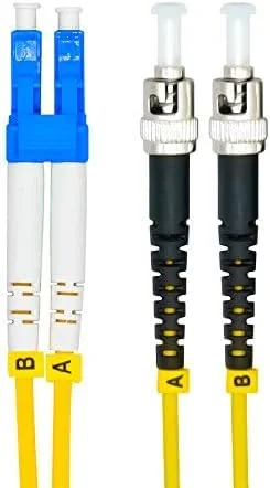 کابل فیبر نوری سینگل مود LC به ST داپلکس 9/125 به طول 3 متر